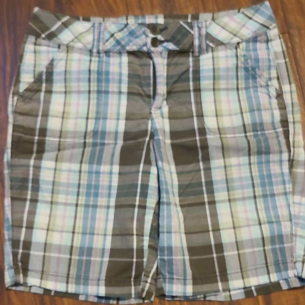 Plaid French Cuff Women's Shorts